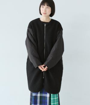 ボア切替キルトコート(クロ-F)