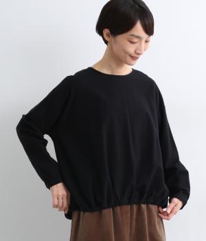 コットンネルバルーンプルオーバー(クロ-L)
