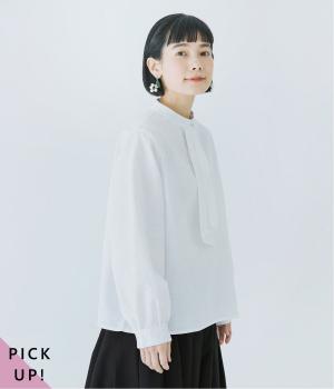別注｜リネンコットンボウタイブラウス