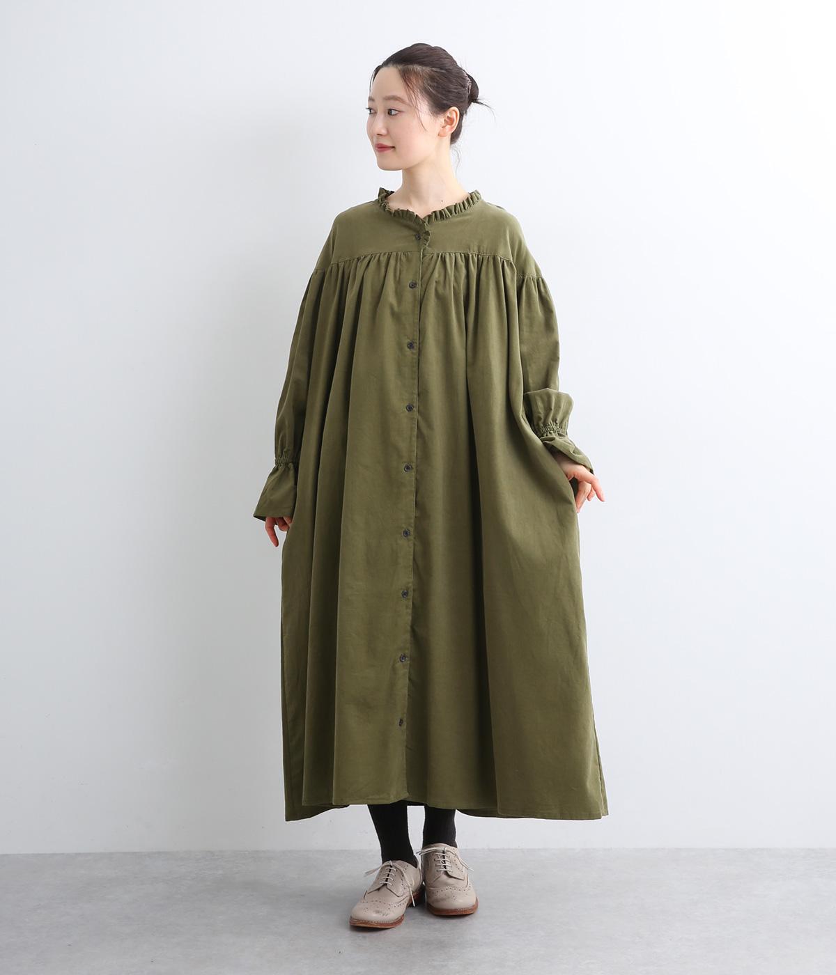 バックギャザー　ワンピース　コーデュロイ DCC-254W-18514_LL.jpg