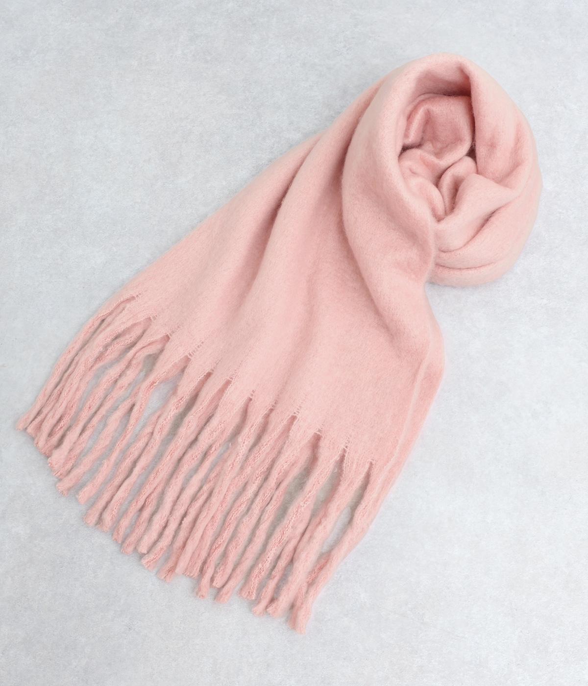 大判マフラー(ピンク-F)