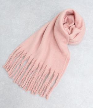 大判マフラー(ピンク-F)