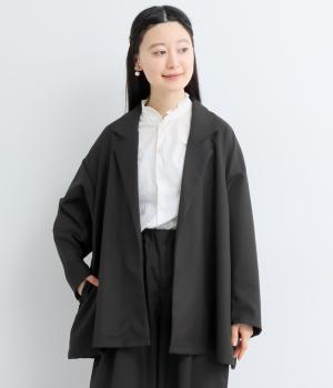 TRサージ　オープンテーラードジャケット(ブラック-L)