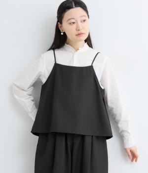 TRサージ　バックリボンキャミソール(ブラック-L)