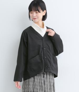 コットン30ozコーマツイルグロッシークリスプワークシャツカーディガン