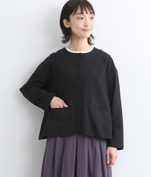コットンシャンブレー　ジャケット