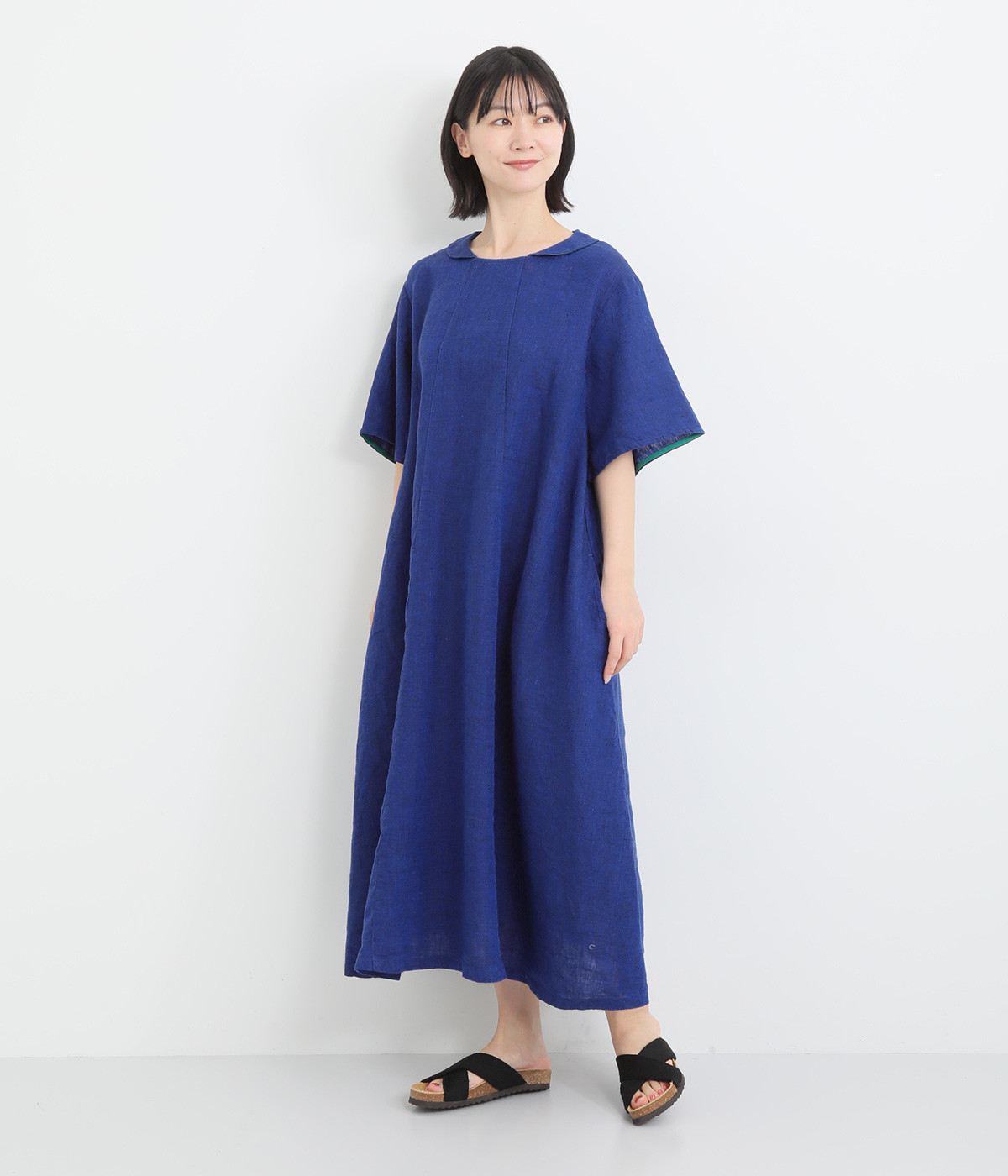 フレンチリネン シャンブレーワンピース(le ciel a temps doux フレンチリネン シャンブレーワンピース(le ciel a temps doux