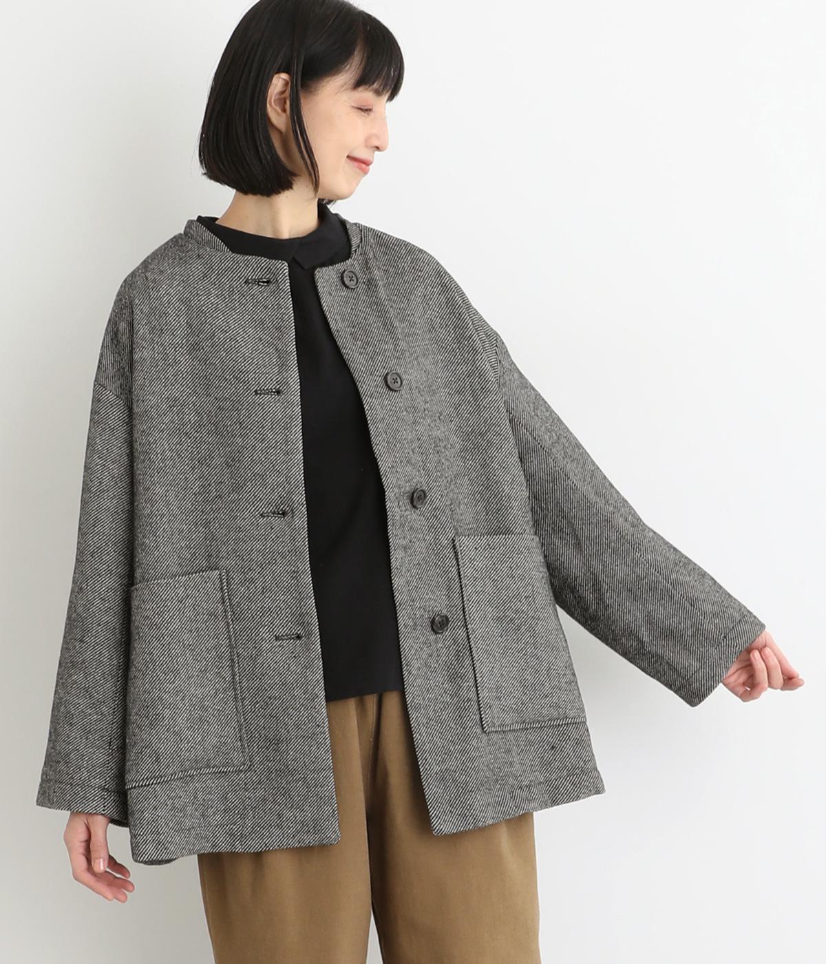 ウール混ミックスツイルジャケット（le ciel de demain）の商品詳細