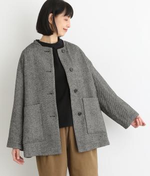 ウール混ミックスツイルジャケット