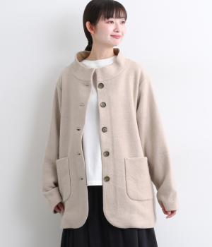 ブークレー　ハイネックコート