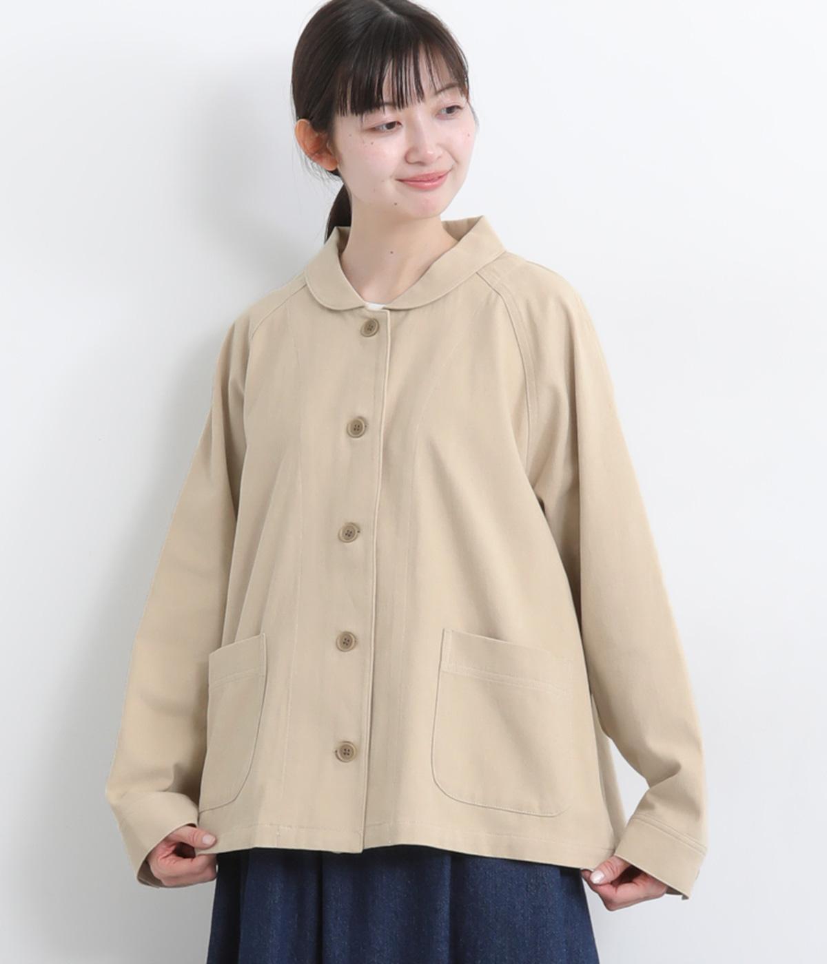 コットンツイルジャケット(アイボリー-F)