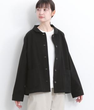 コットンツイルジャケット(ブラック-F)