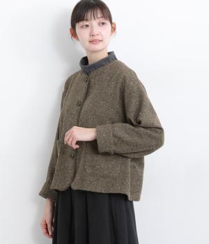 ネップ入り起毛ジャケット