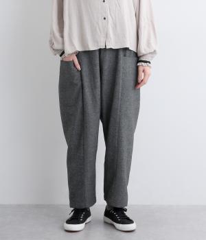 ツイード調平織パンツ