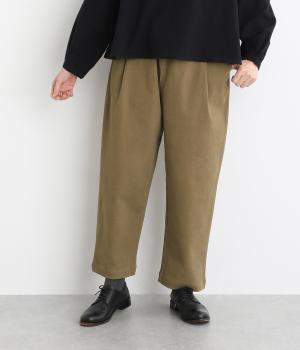 コットン微起毛ストレッチツイルパンツ
