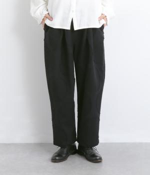 コットンリネンドットジャカードパンツ