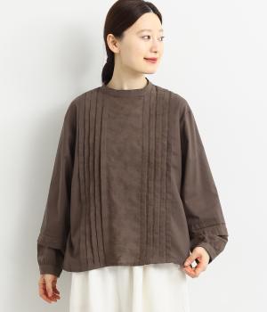 コットン花柄刺繍ブラウス