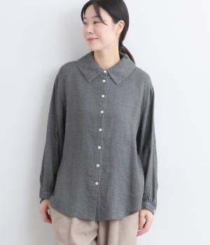 ガーゼシャンブレーチュニックブラウス