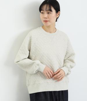 コットンニットキルト　プルオーバー