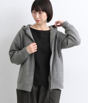 Ｗフェイス起毛パーカー