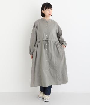 コットン花柄刺繍ワンピース