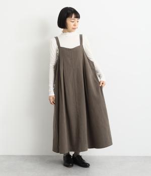 コットンツイル微起毛2wayジャンパースカート