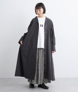 パウダータッチタフタコートワンピース