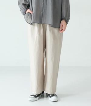 ハイカウントタイプライター　パンツ(グレージュ-F)