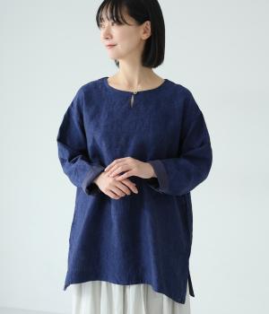 フレンチリネン　シャンブレープルオーバー