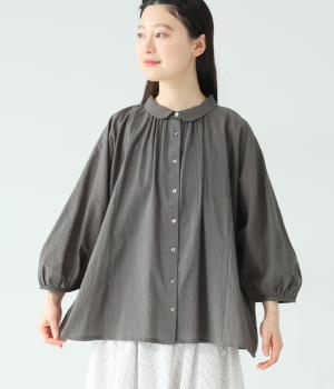 コットンクレープ　ドルマンスリーブブラウス