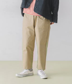 ヴィンテージフレンチドリルパンツ(ベージュ-ONESIZE)