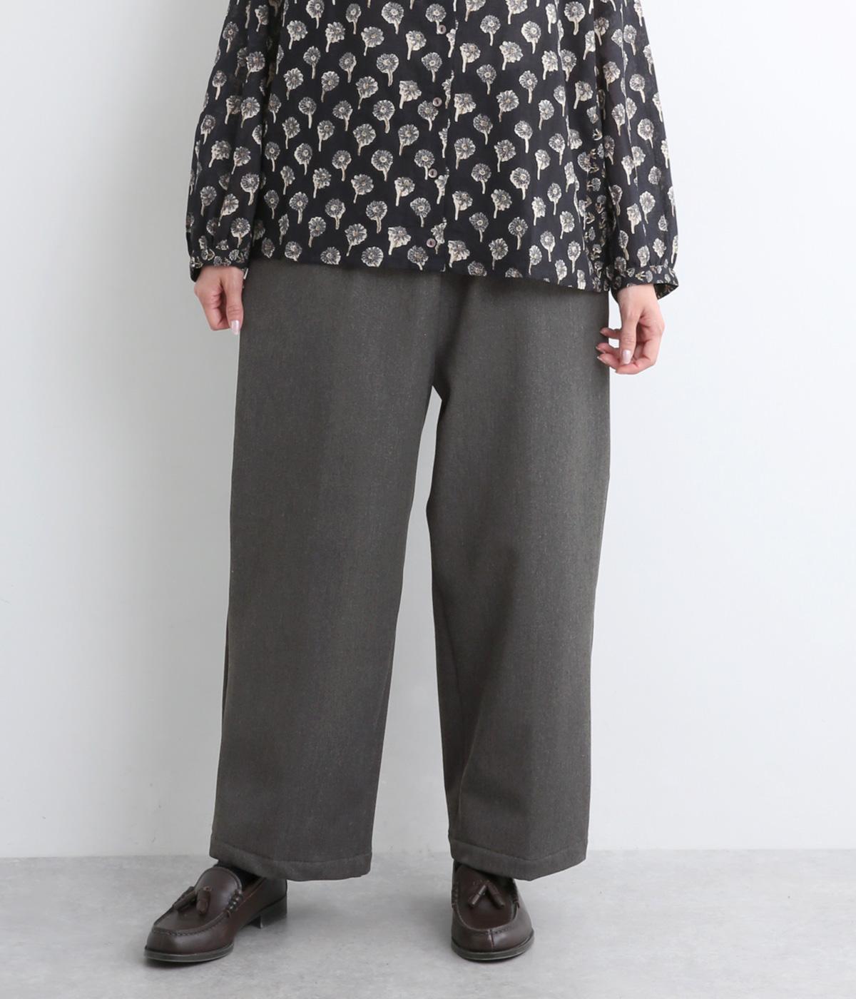 デニムワイドパンツ(グレー-M)