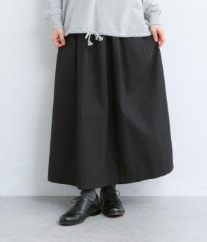 コットン天日干し風ビンテージワッシャースカート(ネイビー-F)