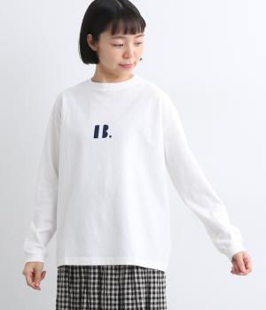 コットン天竺フェルトロゴTシャツ