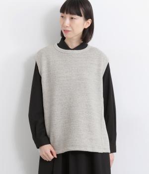 コットン3飛びガーゼ裏毛プルオーバー