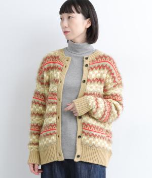 ウールブレンドワイドカーディガン