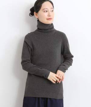 コットンニットハイネックプルオーバー