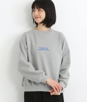 コットンパシフィック裏毛ロゴプルオーバー(グレー-F)
