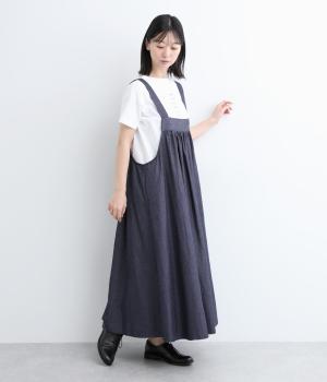 コットンデニムソフトジャンパースカート