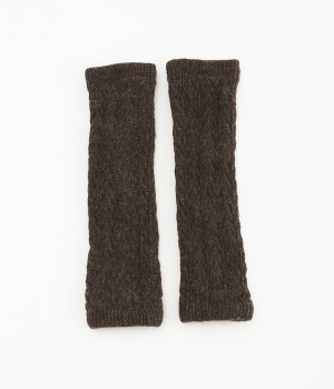 内側エコシルクとエコウールのふっくら暖かいレッグウォーマー