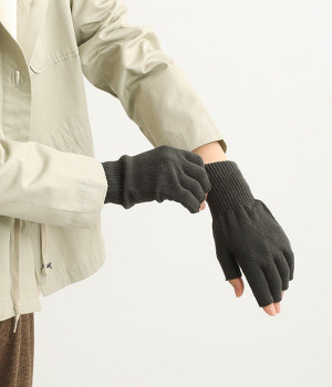 【極暖シルクシリーズ】指先開きハンドウォーマー