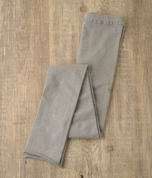 コットンリネンフィットレギンス(ライトグレー-ONESIZE)