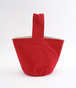 キャンバスバケットバッグミディアム