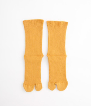 ギザコットンリブタビソックス(イエロー-ONESIZE)
