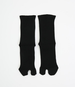 ギザコットンリブタビソックス(ブラック-ONESIZE)