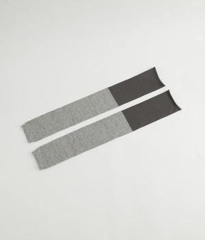 コットンリネン2wayロングチューブ(バイカラー/チャコール-ONESIZE)