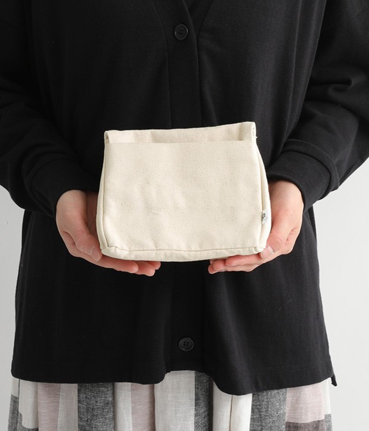 キャンバス　トライアングルポーチ(ナチュラル-ONESIZE)