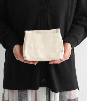 キャンバス　トライアングルポーチ(ナチュラル-ONESIZE)