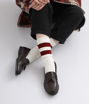 コットンウール　ラインソックス