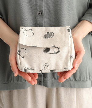 【maboさんコラボ】キャンバスプリント　トライアングルポーチ